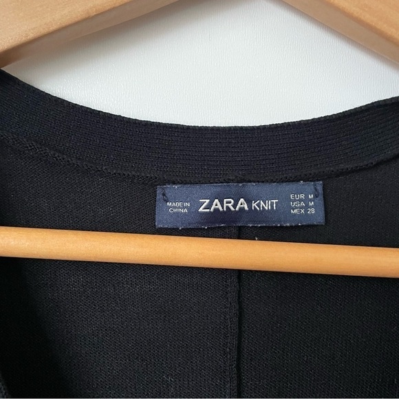 Zara Black Knit Onesie Jumpsuit, Sz M - Picture 6 of 8